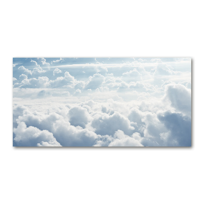 Tableau sur verre Nuages vus d'un œil d'oiseau