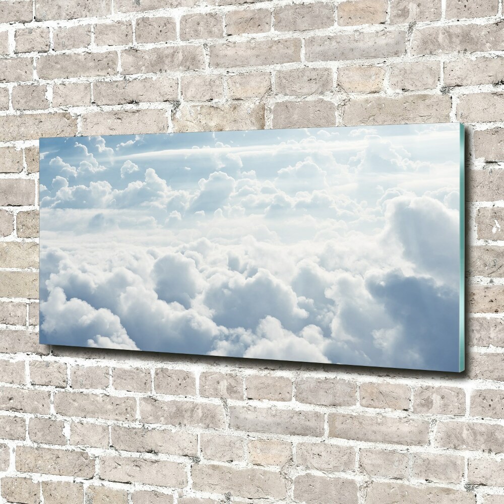 Tableau sur verre Nuages vus d'un œil d'oiseau