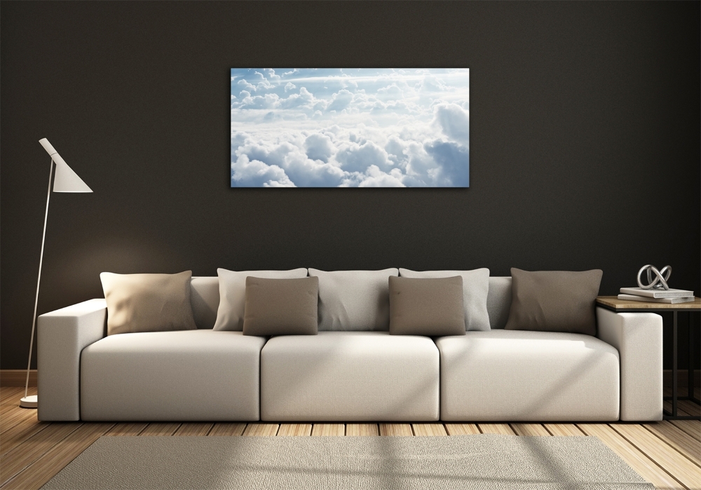 Tableau sur verre Nuages vus d'un œil d'oiseau