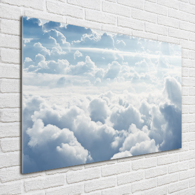 Tableau sur verre Nuages vus d'un œil d'oiseau