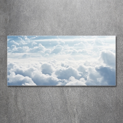 Tableau sur verre Nuages vus d'un œil d'oiseau