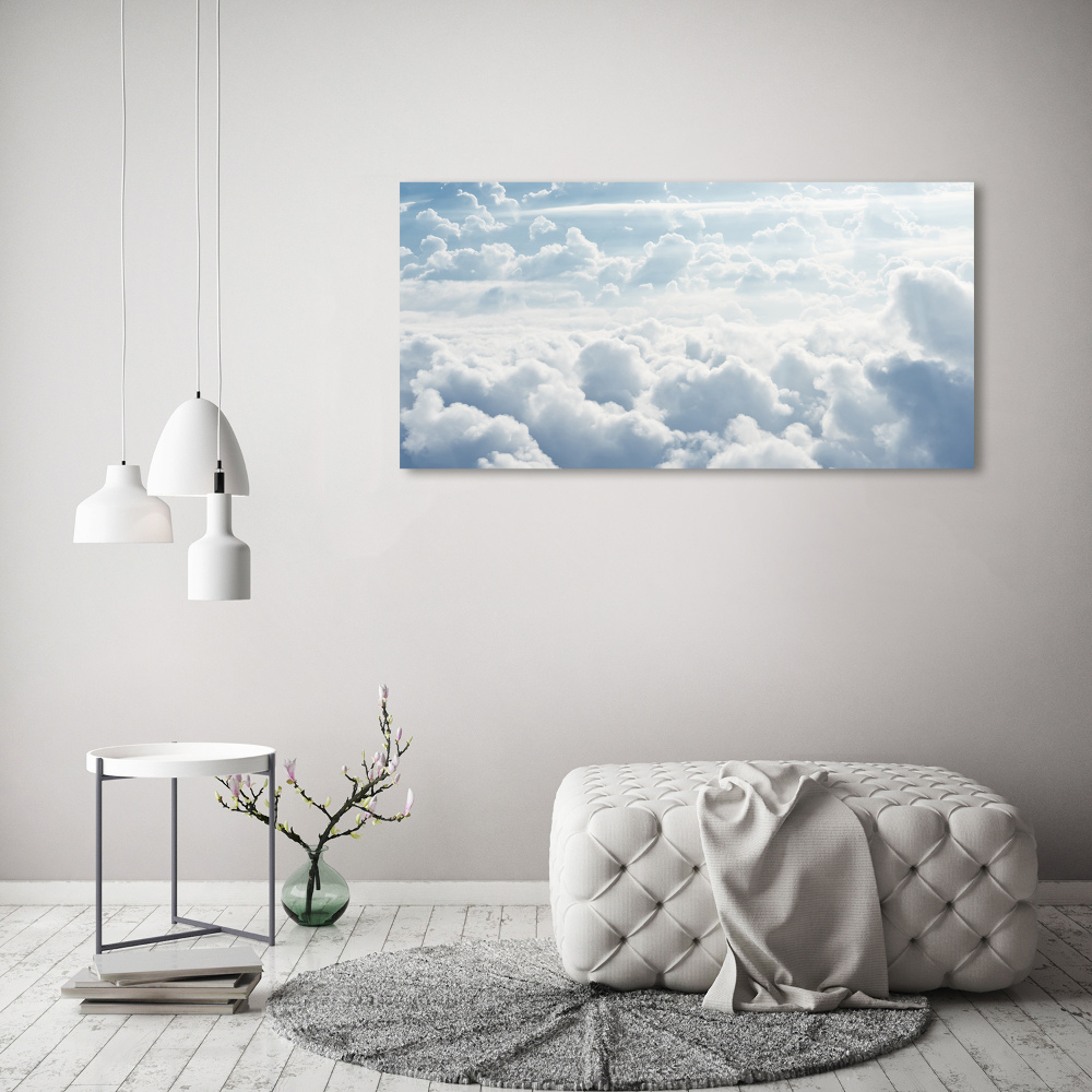 Tableau sur verre Nuages vus d'un œil d'oiseau