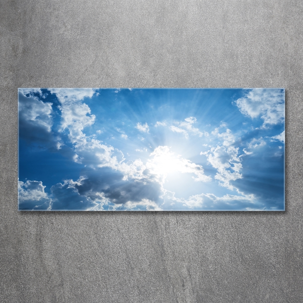 Tableau sur verre Nuages dans le ciel