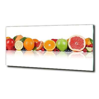 Tableau verre imprimé Fruits colorés