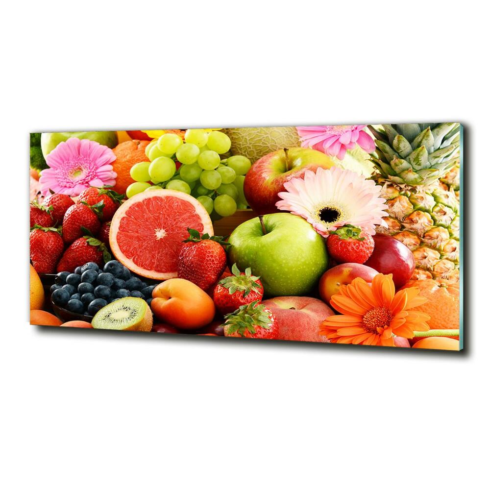 Tableau photo sur verre Fruits colorés