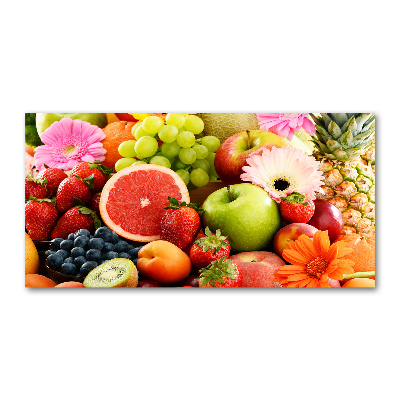 Tableau photo sur verre Fruits colorés