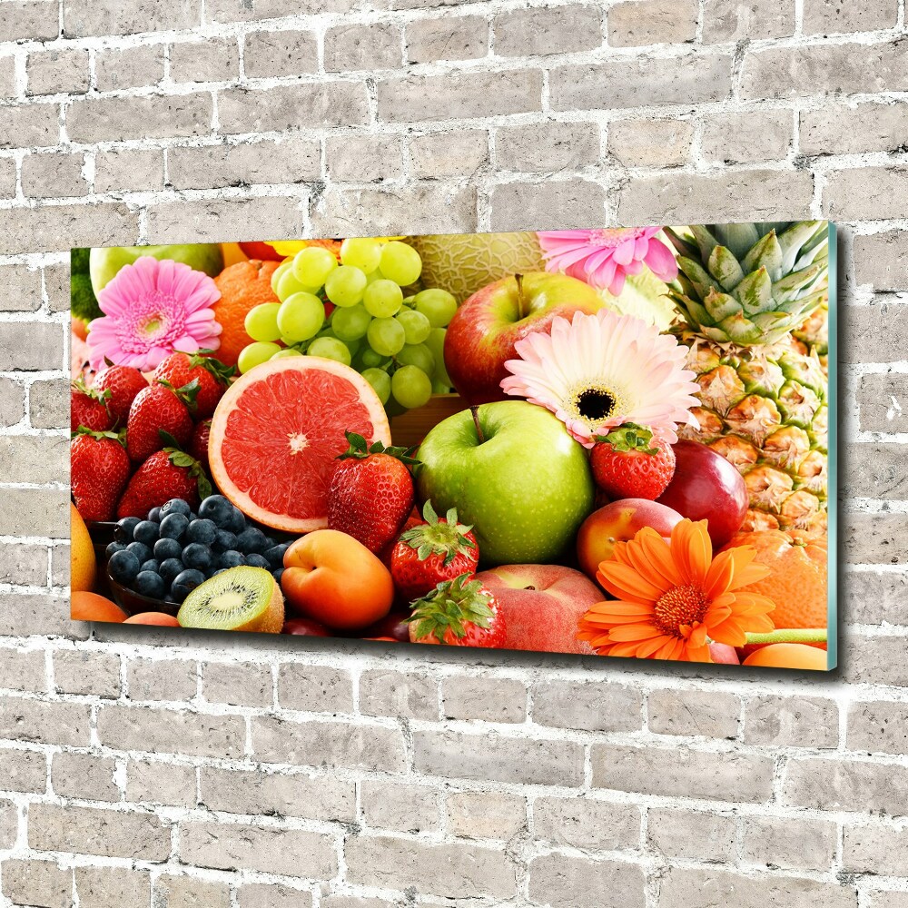 Tableau photo sur verre Fruits colorés