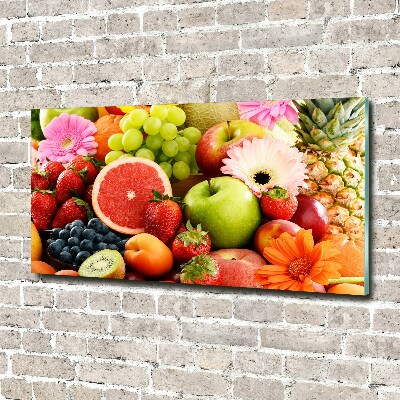 Tableau photo sur verre Fruits colorés