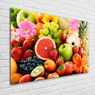 Tableau photo sur verre Fruits colorés