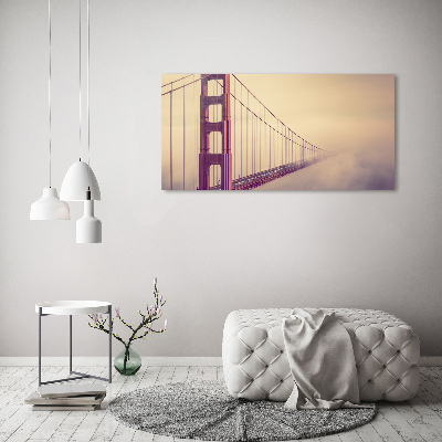 Tableau sur verre Pont de San Francisco