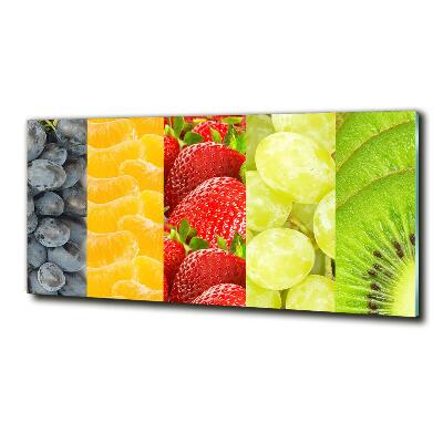 Tableau en verre Fruits colorés