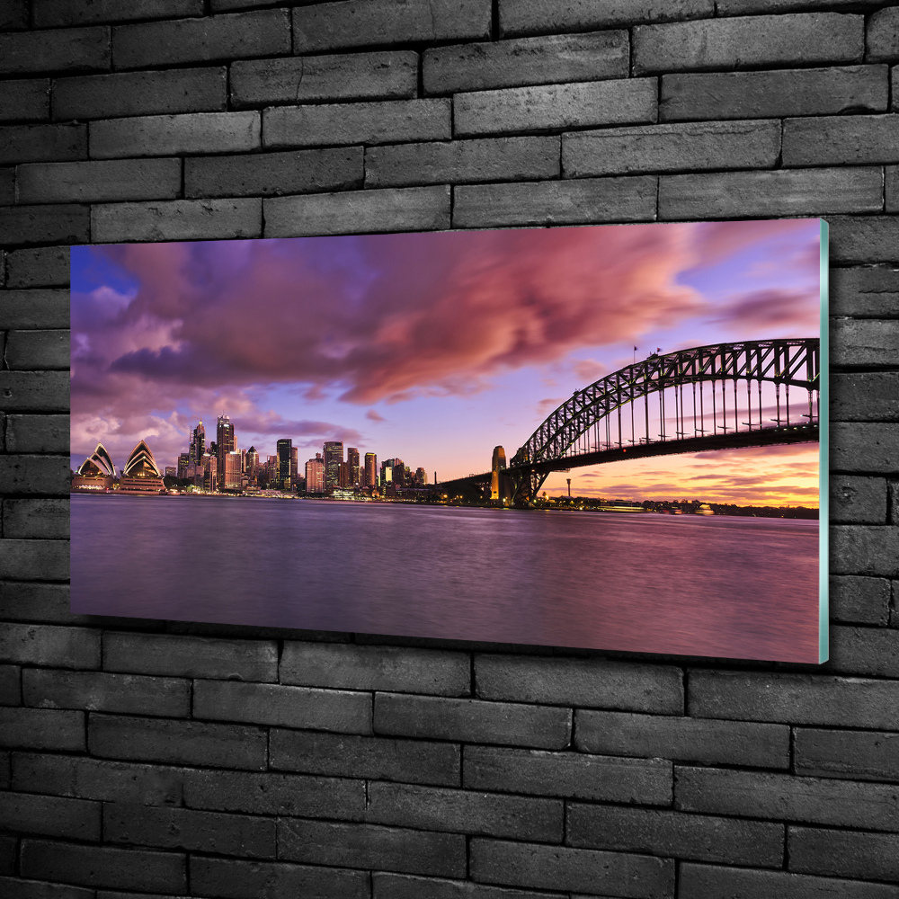 Tableau photo sur verre Le pont de Sidney