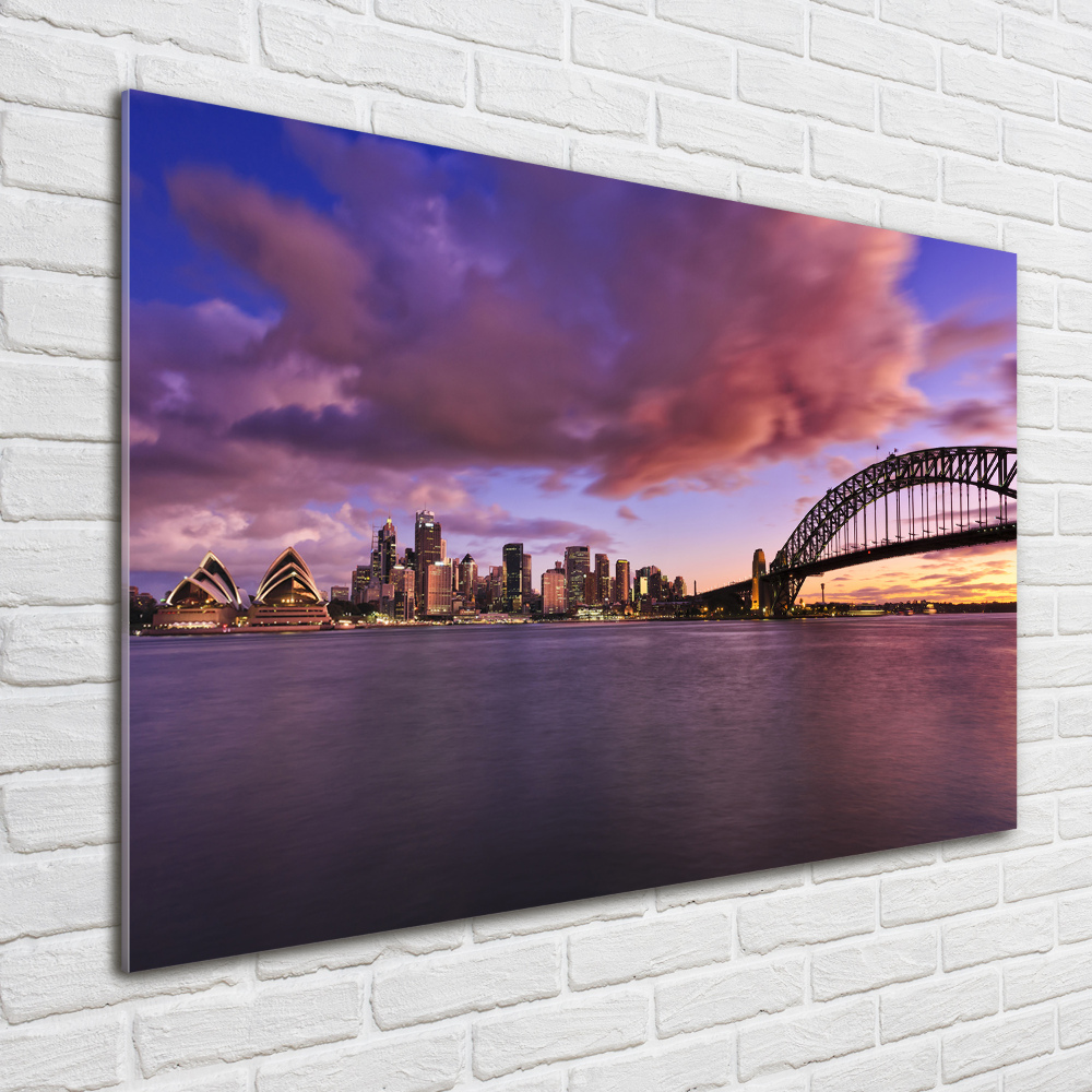 Tableau photo sur verre Le pont de Sidney