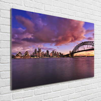 Tableau photo sur verre Le pont de Sidney