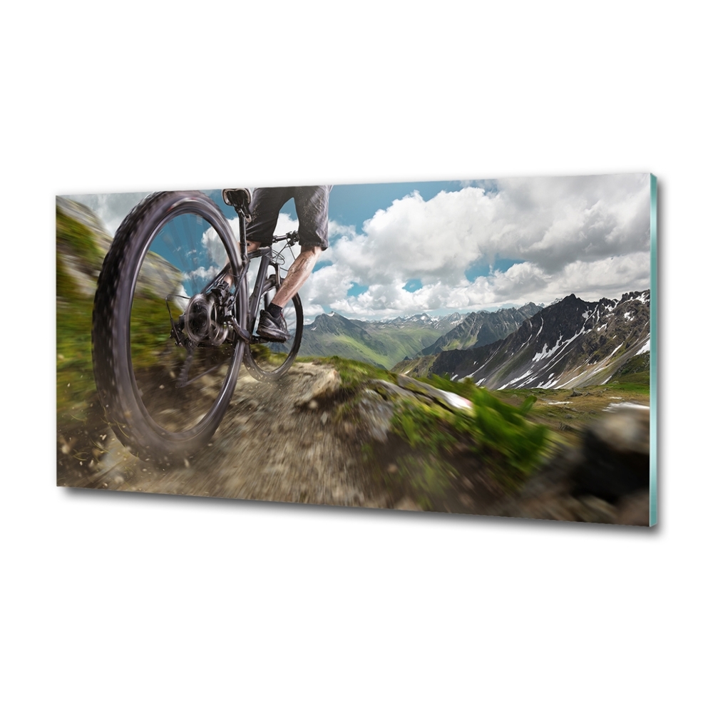 Tableau sur verre Vélo de montagne