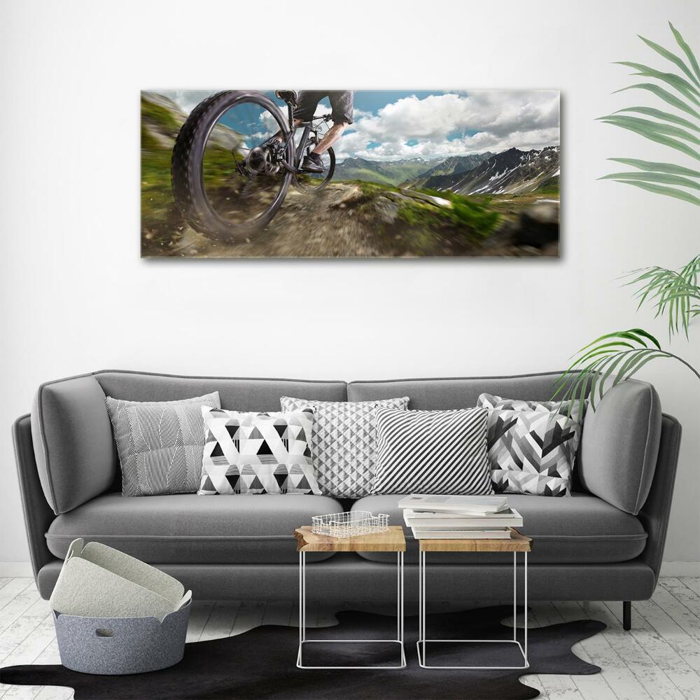 Tableau sur verre Vélo de montagne