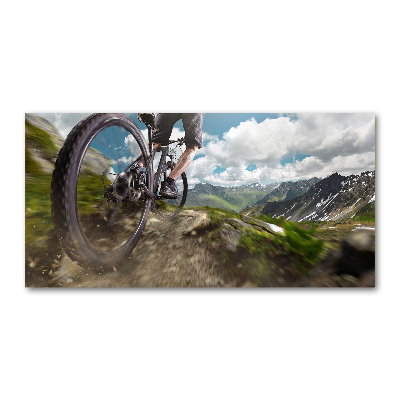 Tableau sur verre Vélo de montagne