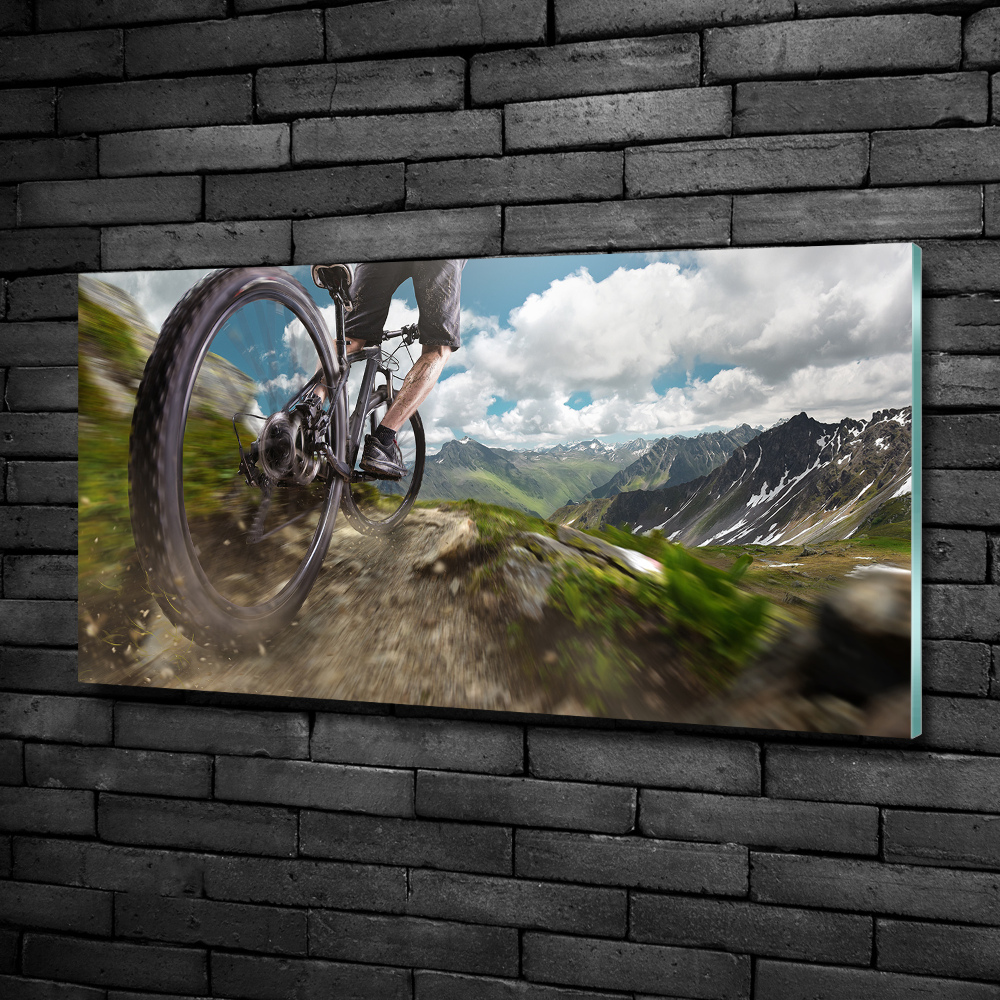 Tableau sur verre Vélo de montagne