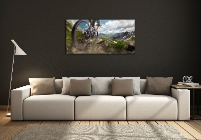 Tableau sur verre Vélo de montagne