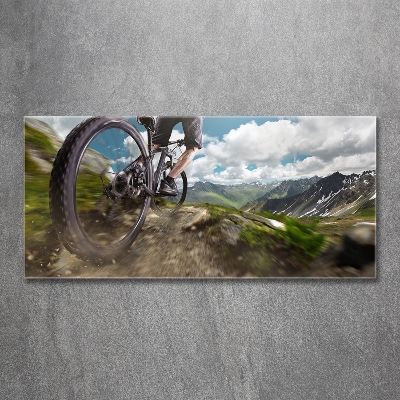 Tableau sur verre Vélo de montagne