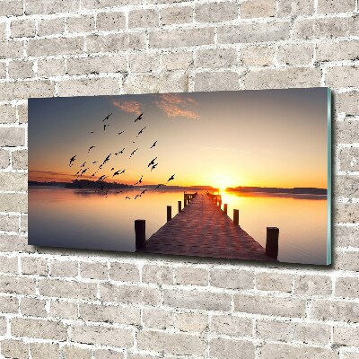 Tableau photo sur verre Coucher de soleil