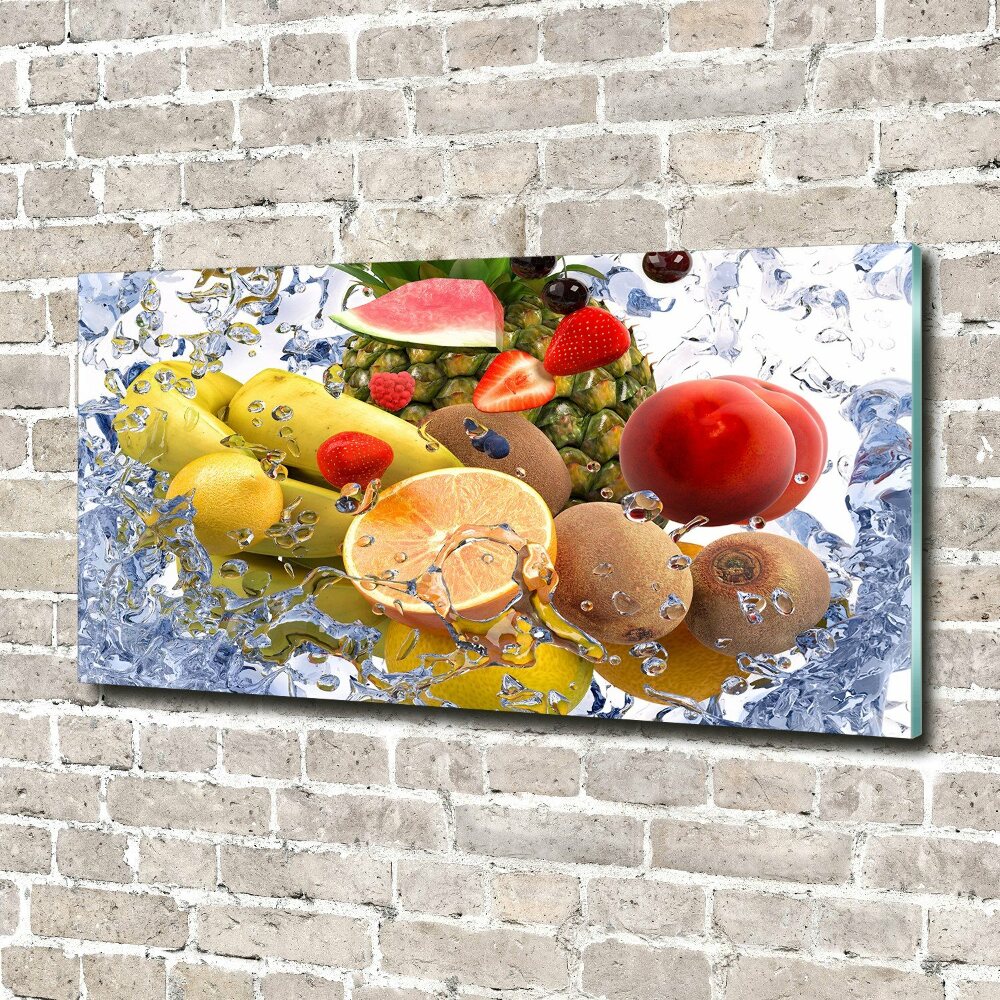 Tableau photo sur verre Fruit et eau