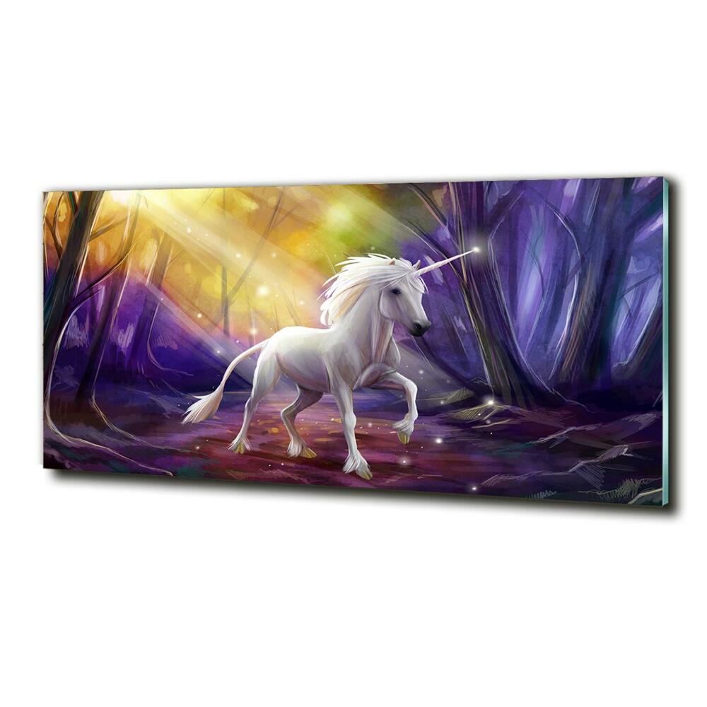 Tableau sur verre Licorne