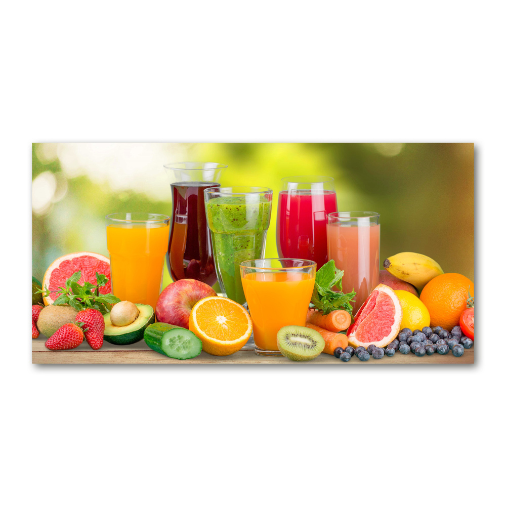 Tableau en verre Jus de fruits