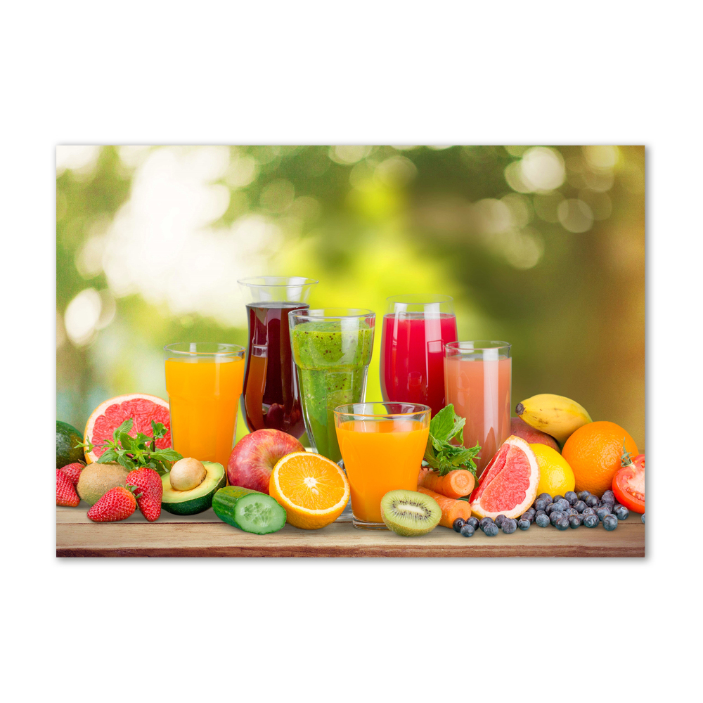 Tableau en verre Jus de fruits