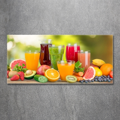 Tableau en verre Jus de fruits