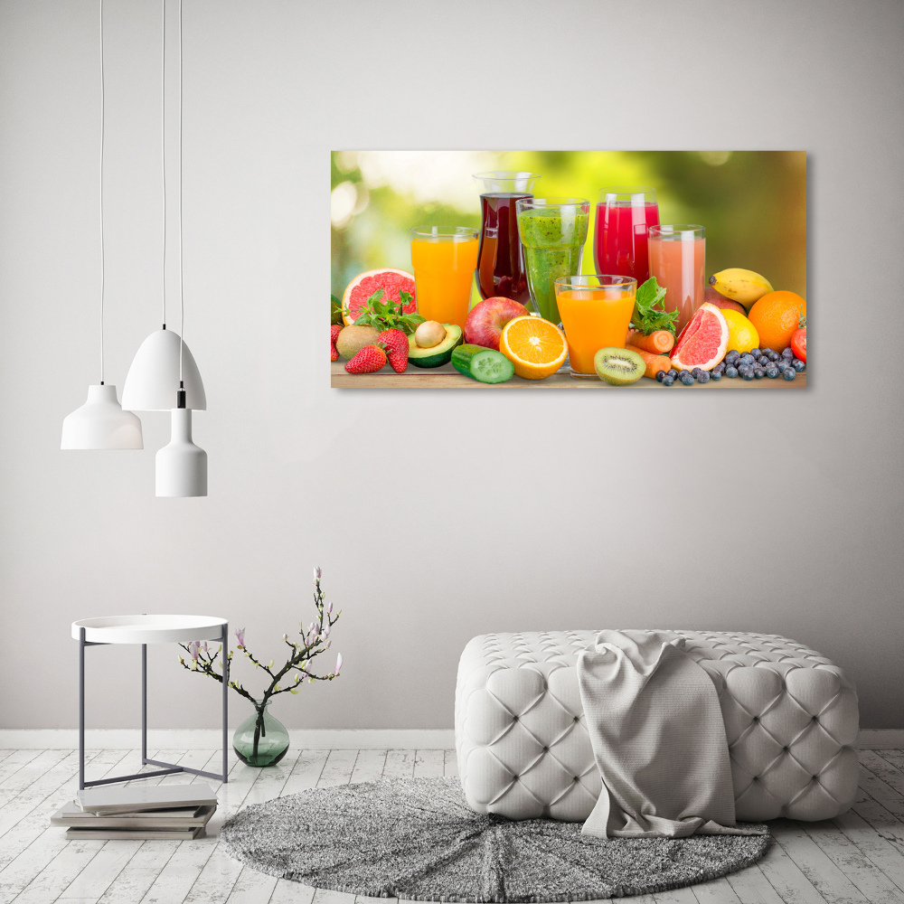 Tableau en verre Jus de fruits