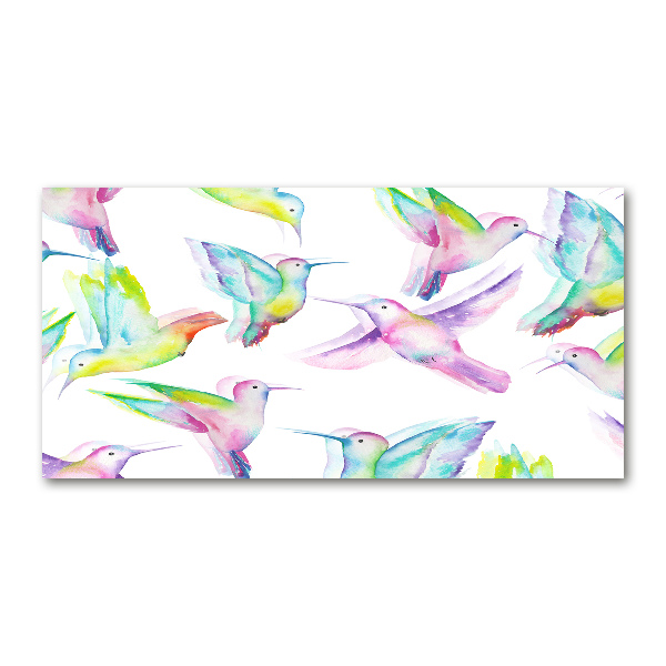 Tableau en verre Colibris