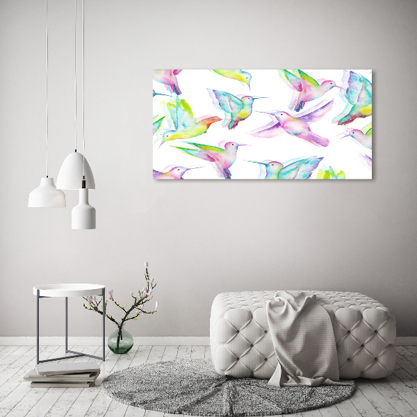Tableau en verre Colibris