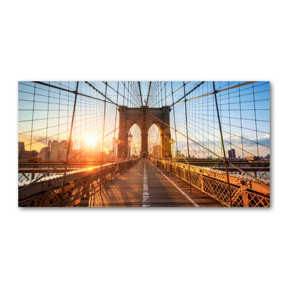 Tableau sur verre Pont de Brooklyn