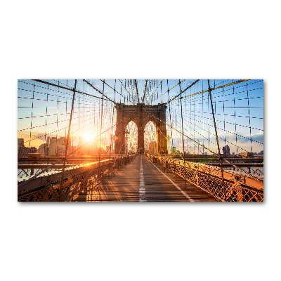 Tableau sur verre Pont de Brooklyn