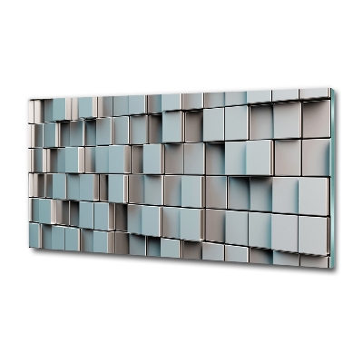 Tableau en verre Mur de cubes