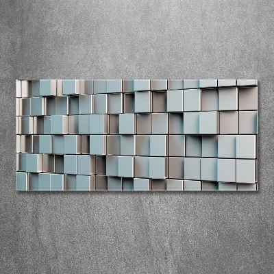 Tableau en verre Mur de cubes