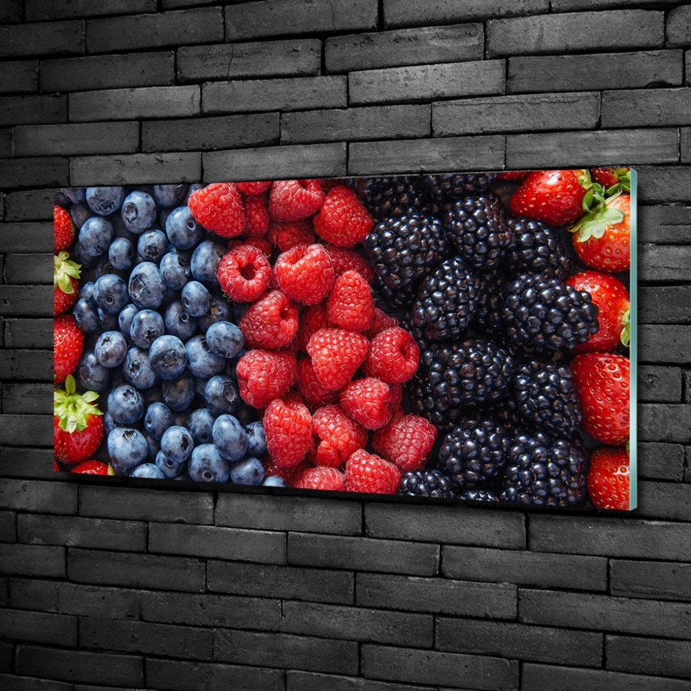 Tableau verre imprimé Fruits de la forêt