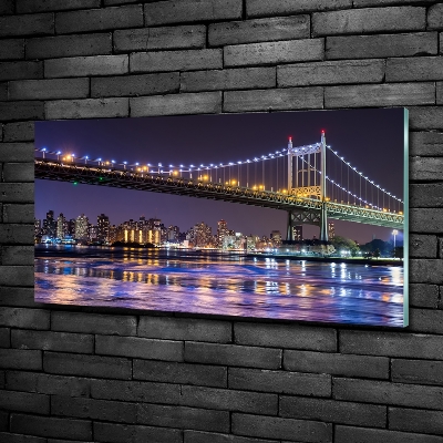 Tableau imprimé sur verre Pont à New York