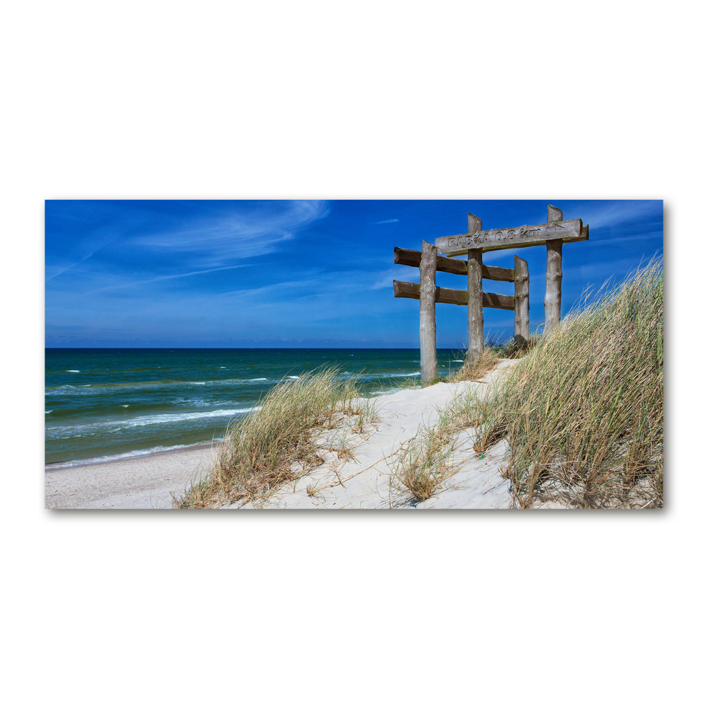 Tableau sur verre Dunes de mer