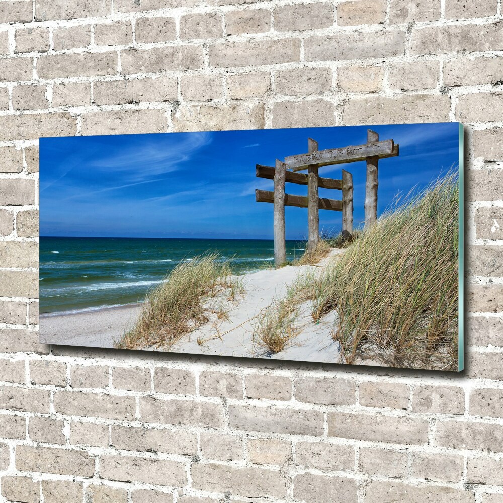 Tableau sur verre Dunes de mer