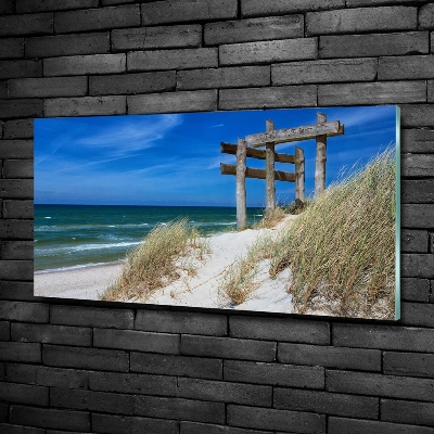 Tableau sur verre Dunes de mer