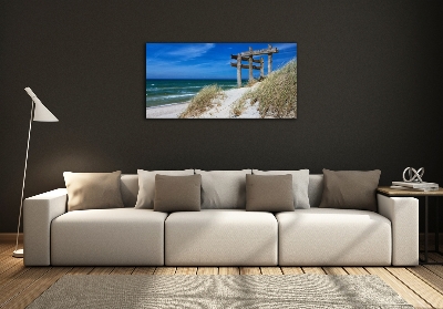 Tableau sur verre Dunes de mer