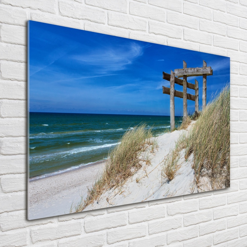 Tableau sur verre Dunes de mer