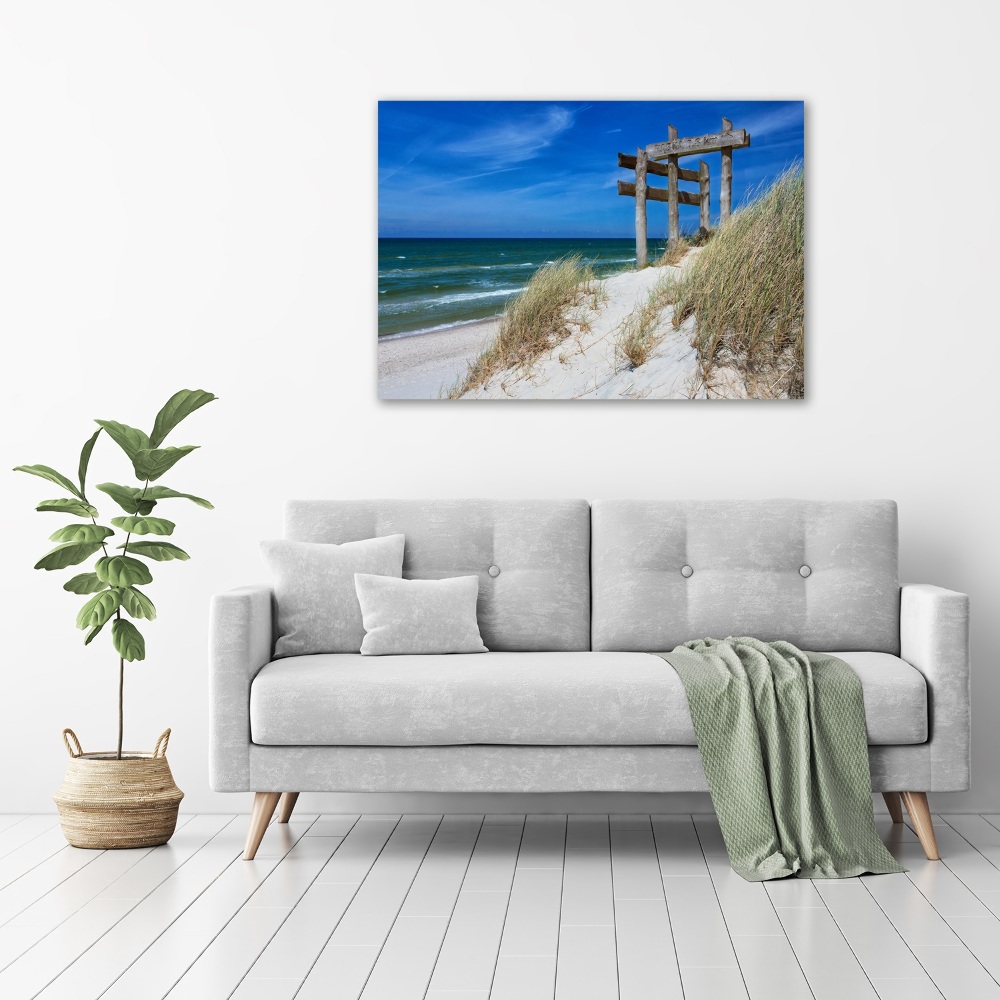 Tableau sur verre Dunes de mer