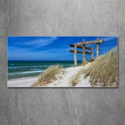 Tableau sur verre Dunes de mer