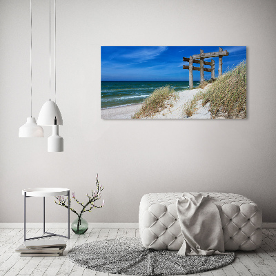 Tableau sur verre Dunes de mer