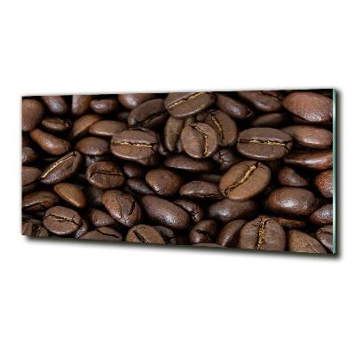 Tableau photo sur verre Gros grains de café