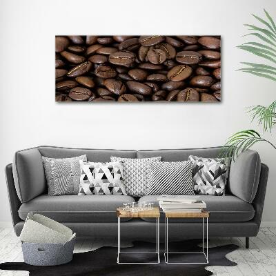 Tableau photo sur verre Gros grains de café