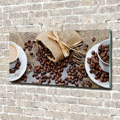 Tableau photo sur verre Café au lait